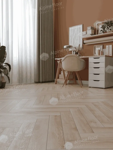 Ламинат Alpine Floor Елка профессиональная 12 (Herringbone 12 Pro) Берри LF106-13